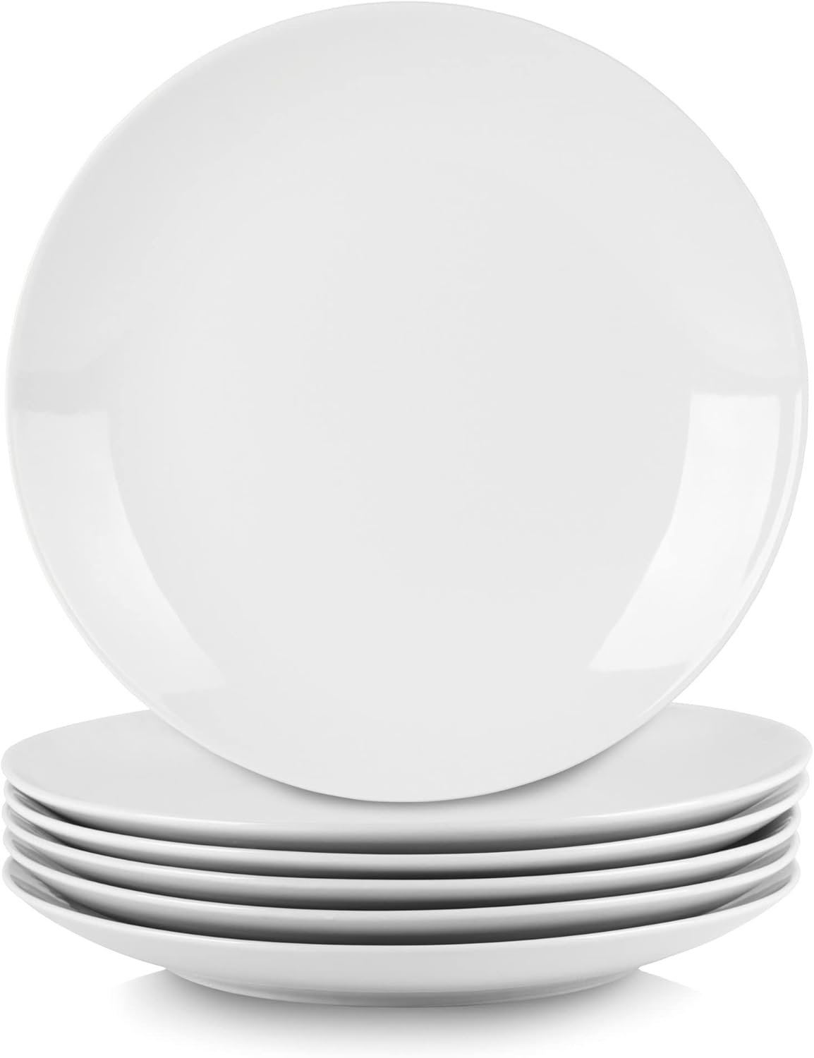 10 Strawberry Street Simply White 10.5" Dinner Plates (Set of 6)