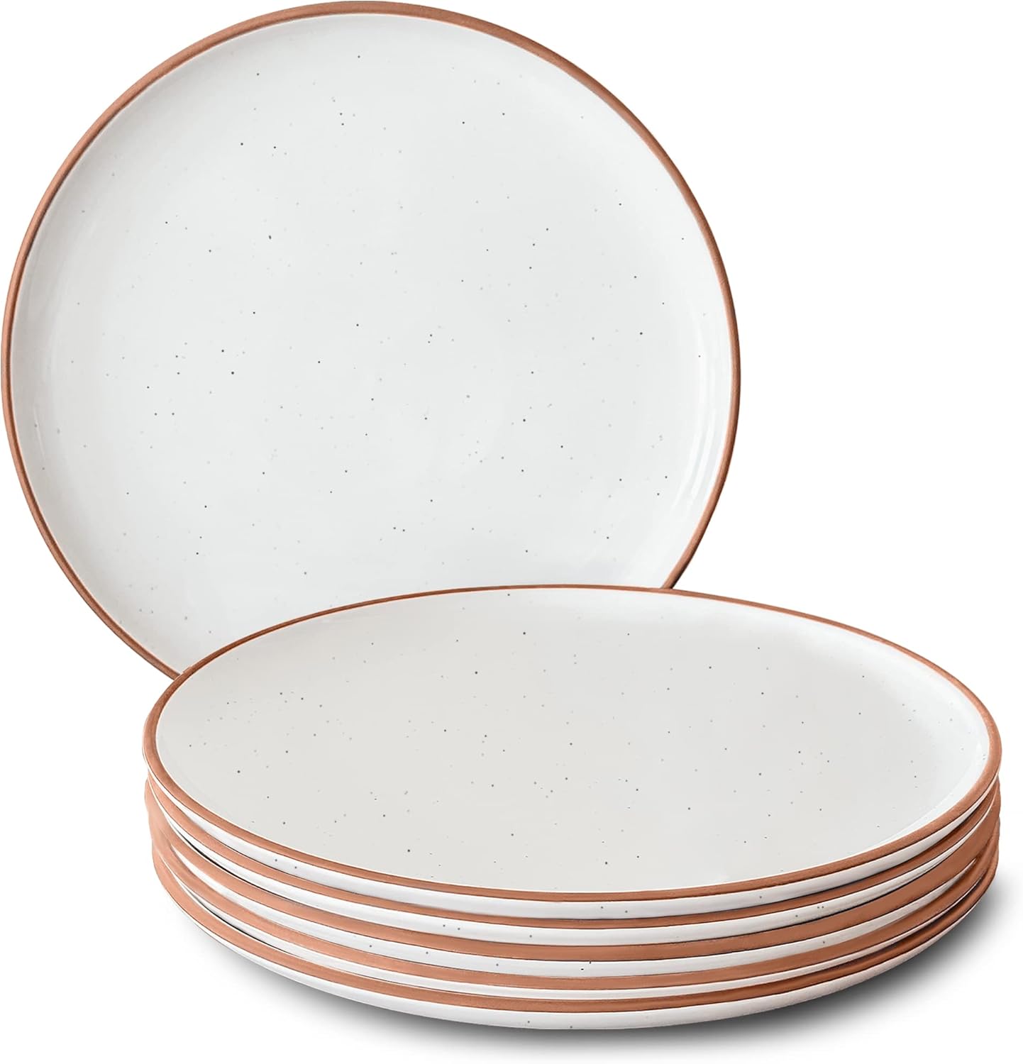 Mora Ceramic Dinner Plates (Set of 6) - 10 Inch, Durable