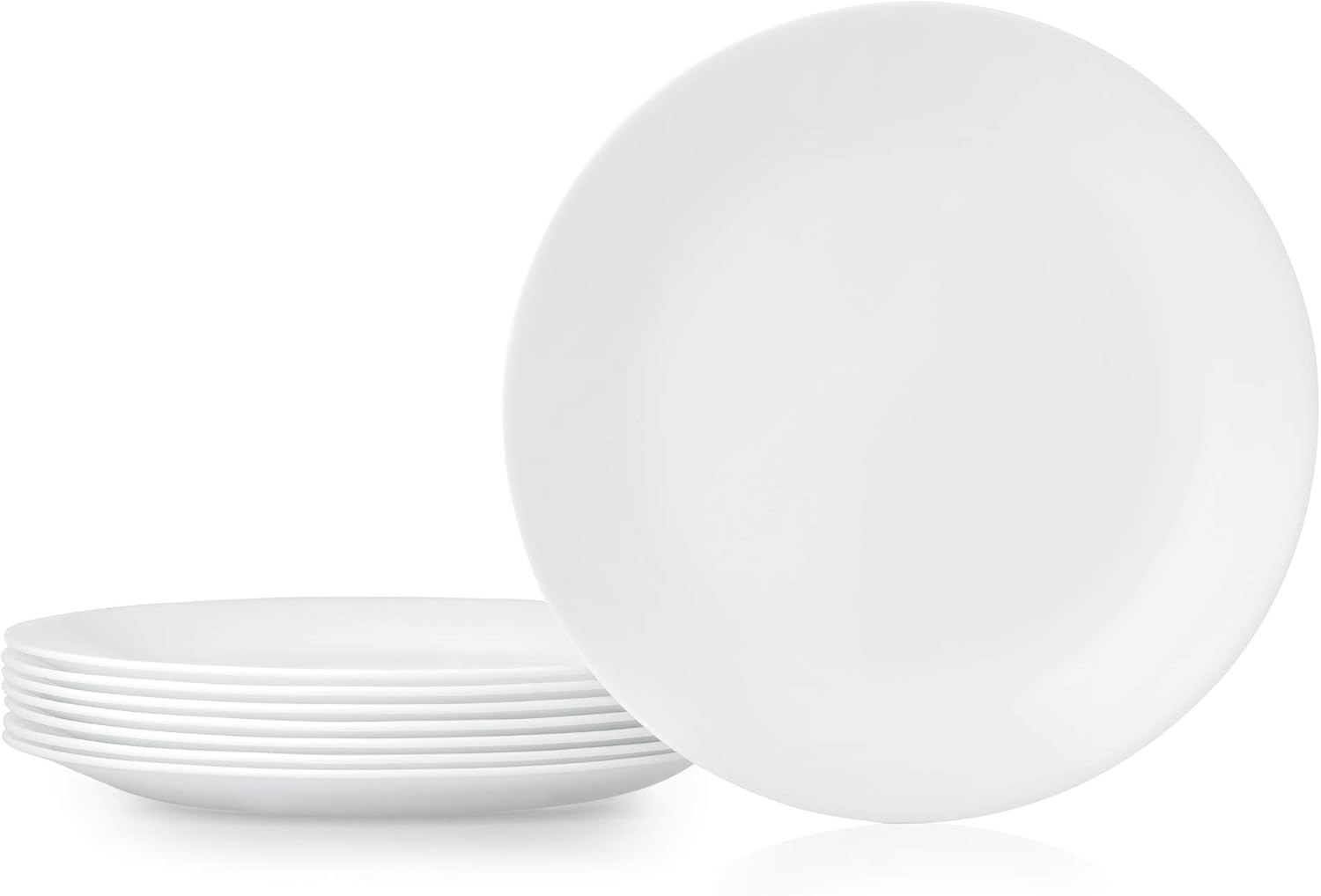 Corelle 8-Piece Dinner Plates, Winter Frost White